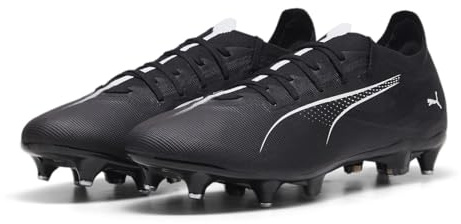 Puma Men's Ultra 5 Match Mxsg Sneaker, Nero (Puma Black), Bianco (Puma White), 45 EU