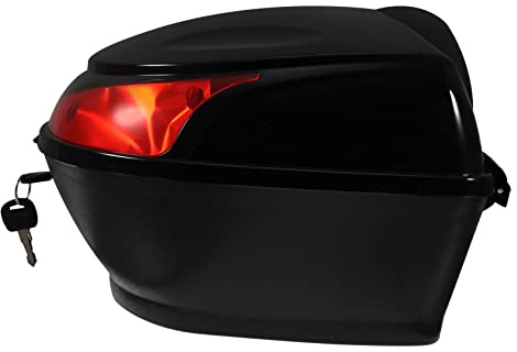 iplusmile Motorrad Hecktasche Gepäckbox aus Pp Schwarz mit Schloss