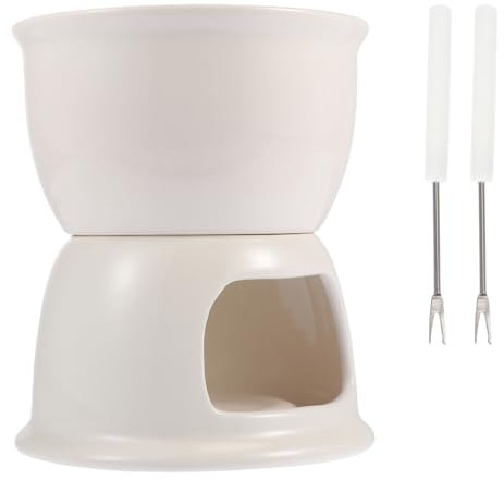 ABOOFAN Juego De Ollas De Cerámica para Fundir Chocolate Fondue De Queso Olla para Fundir Helado Fácil De Limpiar Color