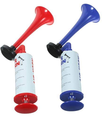 QUMIIRITY 2piezas Bocinas De Aire Portátiles Para Fútbol Trompetas De Animación Para Eventos Deportivos Vuvuzelas De Celebración Ruidosas