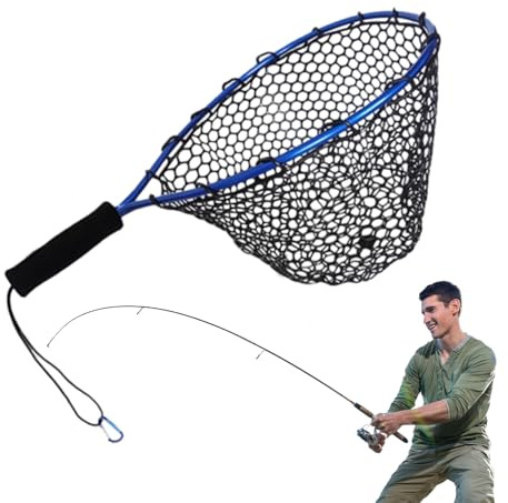 Fischnetz | Aquarium Fangwerkzeug | Multifunktionales tragbares Fischernetz für Kajak, Bergteich, Outdoor, Survival, Salzwasser, Aquarium, Flussbetten, Bachläufe