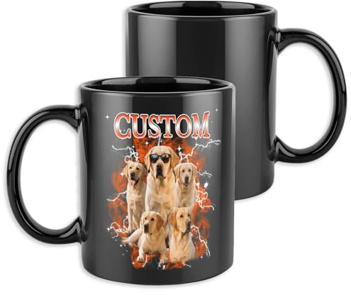 Naispanda Personalized Coffee Mug Custom Mugs Design Your Own Wtih Pictures Name Ceramic Coffee Cup Personalized Gifts for Women Men Dad Mom Birthday