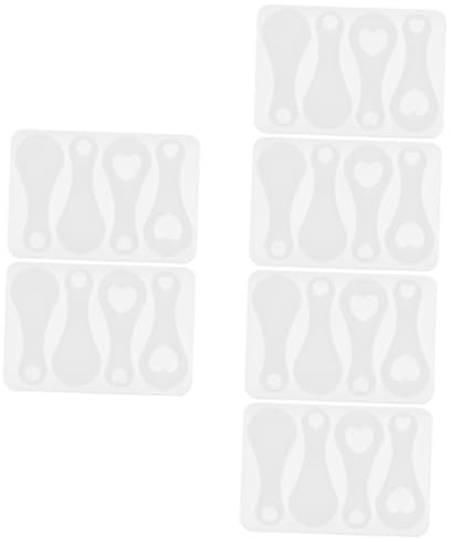 DOITOOL 6 Pièces Moule Silicone Jeton Caddie Moule Bricolage Pratique pour Porte Clés Forme Jeton de Chariot Facile à Démouler et Personnaliser