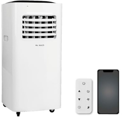 Mc HAUS Artic-160 - Aire Acondicionado Portátil 3 en 1, Refrigeración, Ventilación y Deshumidificador, Control WiFi APP, Bajo Consumo, Para Hogar/Oficina (Reacondicionado)