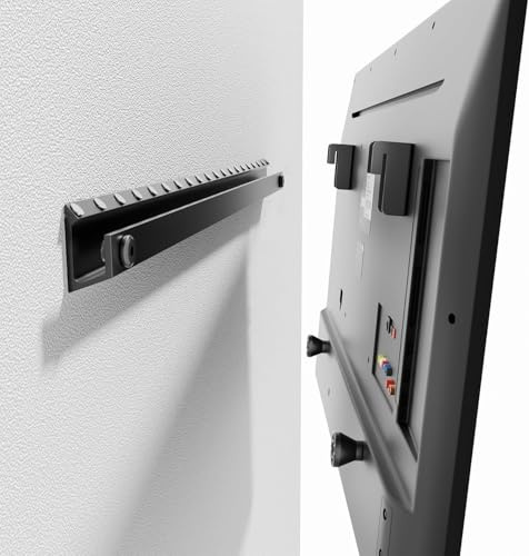 Auoace No Stud TV Wall Mount for 22-55 inch TVs, Drywall Studless TV Hanger Tilts Up To 5°, Low Profile Studless TV Wall Mount, Easy to Install for Bedroom, Living Room