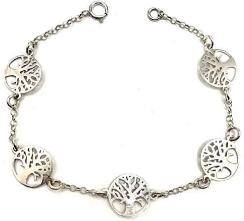 Bracelet Arbre de la vie en argent massif.