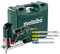 Metabo STE 100 Quick Set Stichsäge Kunststoffkoffer- mit 20 Stichsägeblättern - 601100900