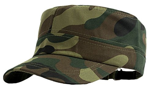 YJZQ Herren Tarnmütze Baseball Cap Sommer Sonnenhut Baumwolle Baseballmütze Snapback Verstellbar Baseball Kappe Trucker Cap Flach Hut für Draußen Sport und Reise