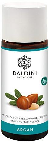 Baldini Arganöl Bio 50 ml – Kaltgepresstes Basisöl aus Marokko – Trägeröl für ätherische Öle & DIY Kosmetik – Bio zertifiziert