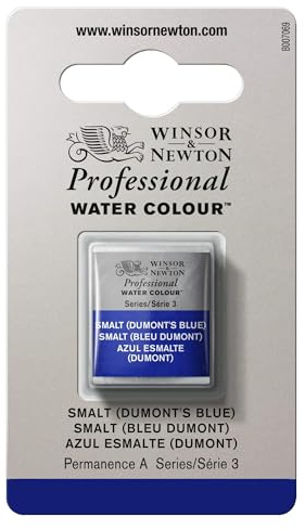 Winsor & Newton Acuarela Profesional - Pintura de Acuarela, Alta Luminosidad, Resistente a la Luz, Calidad de Archivo, 1/2 Godet, Color Azul Dumont