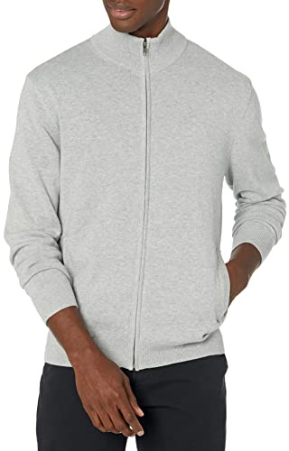 Amazon Essentials Men's Full-Zip Cotton Jumper