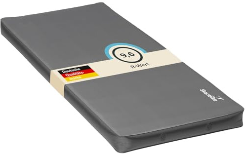 Skandika Premium Easy Isomatte Single 3D | 10 cm dick, selbstaufblasend, leicht, faltbar, selbstfüllender Schaumstoff, Gästematratze, Luftmatratze | Camping, Outdoor, Zelt, Auto