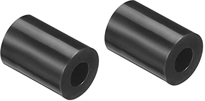 PATIKIL Redonda Espaciadora Arandela, 200 Paquete Nylon 3.2mm ID x 7mm OD x 10mm L para M3 Tornillos Bloque 3D Impresora TV Pared Montaje Eléctrica Toma, Negro