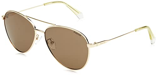 Polaroid Pld 4142/g/s/x 01Q/SP GOLD BROWN Sunglasses Unisex Metall, Standard, 60