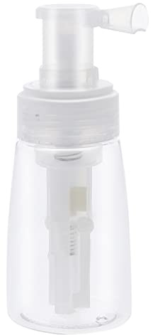 FOMIYES Barber Powder Spray Bottle - 180ml Refillable Talcum Powder and Hair Fiber Applicator for Salon, Home and Travel - Empty Cosmetic Powder Blower