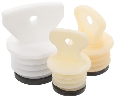 Gatuida 3pcs Hot Water Bottle Stopper Replacement Plug Thread Pattern Leakproof Sealing for Hot Water Sack Bags