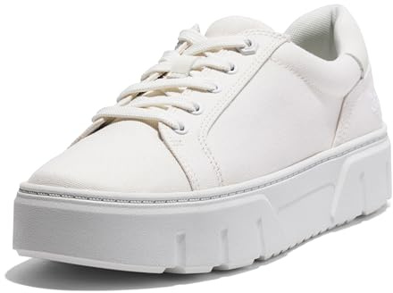 Timberland Laurel Court sneakers för kvinnor, Vit canvas, 38.5 EU Weit