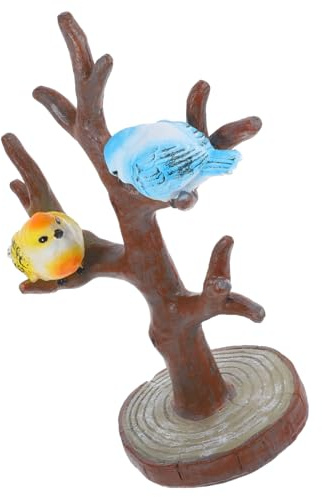 Alipis Creative Resin Jewelry Display Rack with Golden Tree Shaped Design for Graduation Week Desktop Decoration and Ring Holder, Stylish Jewellery Tree Stand for Christmas
