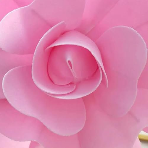ZEYRU 15/20/30 cm große Schaumrose, künstliche Blume, Hochzeitsdekoration, Requisiten, DIY-Heimdekoration, künstliche dekorative Blumenkränze, Rosa, 15 cm