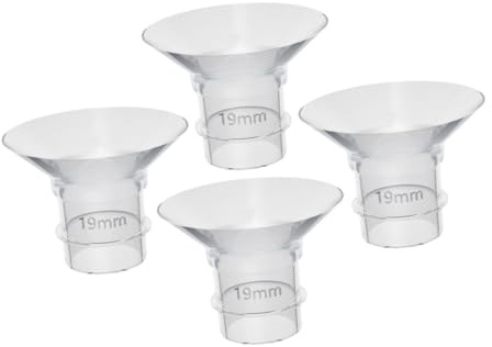 TOYANDONA 4 Stück Silikonflanscheinsätze 19mm für Tragbare Milchpumpen mit Glatter Oberfläche