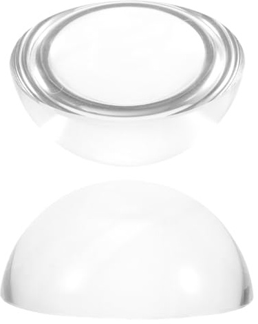 NUOBESTY Glass Paperweight Hemisphere 1.97In Clear Weighted Desk Tool for Calligraphy Tailor Sewing Quilting and Crafting - Stable Pressing Accessory for Office and Creative Projects