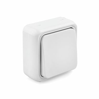Conmutador 10A S-Superficie, diseño compacto, instalación fácil, ideal para controlar luces y dispositivos eléctricos.