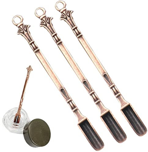 Keuyeo Cuchara para Rapé, 3 Uds., Cuchara para Polvo, Mini Pala, Cuchara Medicinal, Colgantes, Collar para Botella De Olfatear, Accesorios De Cocina para Fumar, 80mm
