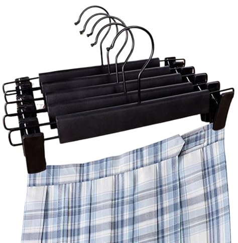 Percha con Pinzas para Pantalón Set de 5 Ganchos giratorios 360 Grados