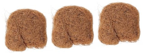 TOYANDONA 3 Piezas 1 Tierra De Seda De Palma De Tierra De Mantillo De Cáscara De Malezas Planta De Interior Maceta Verduras Fibra De Estera De Maceta De Fibra De