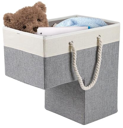 Cesto Di Stoccaggio Delle Scale-Cestino Organizzatore A Forma Di L Pieghevole, Design A Manico | Box Di Stoccaggio Delle Scale Robusto, Soluzione Di Declactory Home, Perfetta Per Le Forniture Per