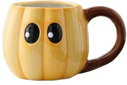 Ancsttu Tasse De Citrouille, Tasse À Café En Céramique D'Halloween 500ml Mug D'Automne Mignon Pour Les Amis, La, Les Collègues, Fête, Pique-nique