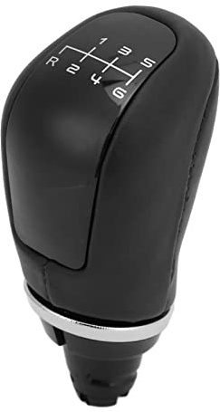 Segrehy 6 Gang Schaltknauf Schalthebel Schaltknauf Premium Ersatz für Mercedes W168 W169 W202 W204 S203 Kunstleder Metall ABS