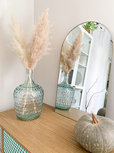 Garrafa Damajuana Relieve 4L Transparente – Vidrio Reciclado – Garrafa Decorativa y Robusta – Perfecta para Uso Doméstico o Ornamental