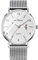 Unendlich U Herren Analog Uhren Slim Minimalist Armbanduhr für Mann Edelstahl Wasserdicht Quarzuhren Arabischen Ziffern-Zifferblatt Datum Mesh-Band 30 M wasserdichte