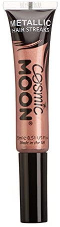 Metallic Hair Colour Streaks | Cosmic Moon 15ml - Rose Gold | Temorary Wash Out Hair Dye