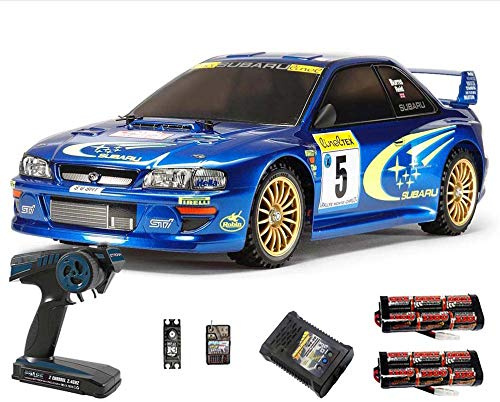 Tamiya RC 58631 Subaru Impreza Monte Carlo TT-02 1:10 Premium Wheel Radio Bundle
