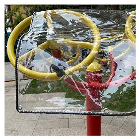 LSXIAO Telo Resistente Copertina, Trasparente Pannelli in Plastica, Tovaglia Antiolio, Resistente alle Intemperie con Antiruggine Gommino Usato in Serra, Tenda, Tetto, Terrazza