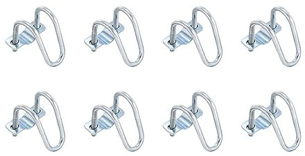 sourcing map Cross-Connector Vertical Pipe Clip, 8pcs Fit 1(25mm) to 1(25mm) Crossover Buckle Steel Cross Pipe Clamp for Greenhouse Awning Frames