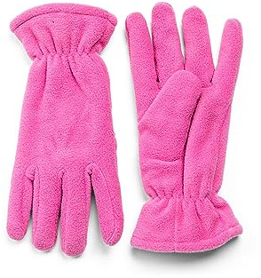 Thinsulate Womens Fleece Gloves Thermal Winter Warm Ski Elasticated Cuff (M/L, Hot Pink)