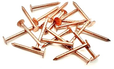 100 Stück Kupfer-Nägel, Dachdecker, Filznägel, Baumstumpfvernichter, 30 mm, 38 mm, 50 mm (30 mm x 2,65 mm)