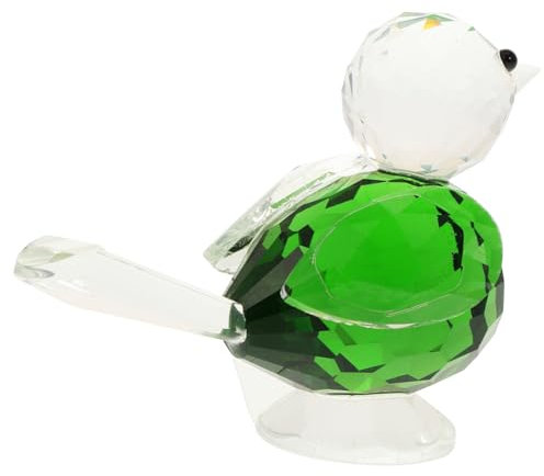 Zerodeko 2 STK Kristall Vogel Kessel Kleine Tierfiguren Klare Sammelfigur Tischdekoration Desktop- Für Den Heimgebrauch Handgemachte Kristallfiguren Zähler Schreibtisch Glas