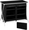WOLTU Campingschrank faltbar, tragbare Campingküche mit 6 Ablagen 2 Seitentaschen, Outdoor Camping Küche Faltschrank, mit Tragetasche, aus Aluminium, Schwarz