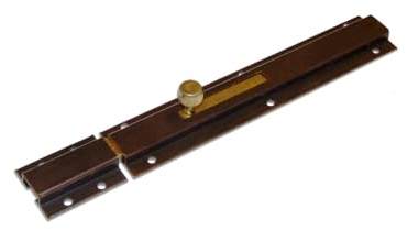 Catenaccio Trasversale Profilato 200 x 40 mm. Chiavistello a Fascia di Sicurezza per Porte e Finestre, Chiusura a Scatto per Persiane e Scuri, Serratura Meccanica Piana, Ferramenta Multiuso