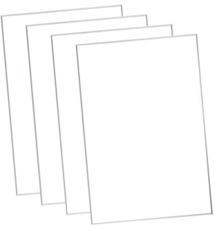 SOLUSTRE 4stücke Klare Acrylplatten Für Diy-projekte Fotorahmen-ersatz Und Kreative Malerei Transparentes Material Für Hochzeiten Und Dekorative Botschaften