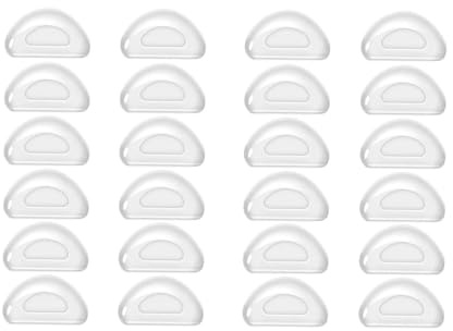 12 Paar Brillen Nasenpads,Weiche Selbstklebende Ersatz Nasenkissen Transparent Sonnenbrille Anti-Rutsch Stopper, Brillenzubehör für Brillen Sonnenbrillen