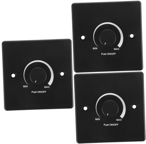 PartyKindom 3pezzi Interruttore Led Dimmerabile Per Camper e Furgoni Controllo Luminosità Facile Compatibile Bassa Tensione Design Resistente Per Illuminazione Ed