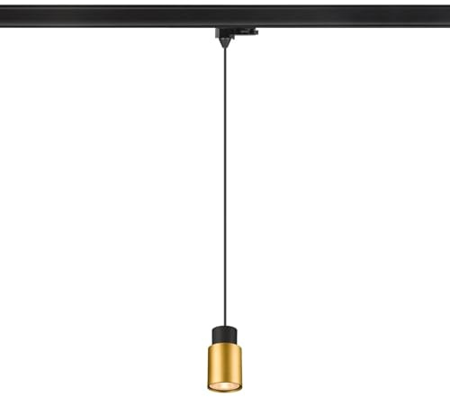 SLV PURI 2.0 Tube, 3~ Pendelleuchte, GU10, Pendellänge 200 cm, 1x max. 6 W, schwarz/gold