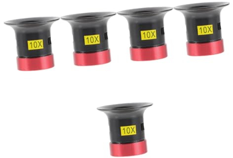 FRCOLOR 5pcs Lichter Streifen Saugnapf Decke Augenschlaufe Led Kreditkarte Vergrößerungslicht Lochbrillen Zur Verbesserung Der Sehkraft Spezifikationen Nadelloch Metall