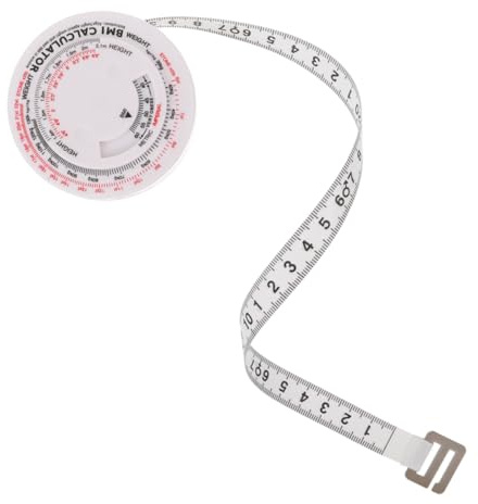 Veemoon 1.5m Calculando Cinta Métrica Redonda De Flexible Para Medir Cintura y Calcular Imc Precisa Cinta Retráctil Para Seguimiento De Salud y Fitness