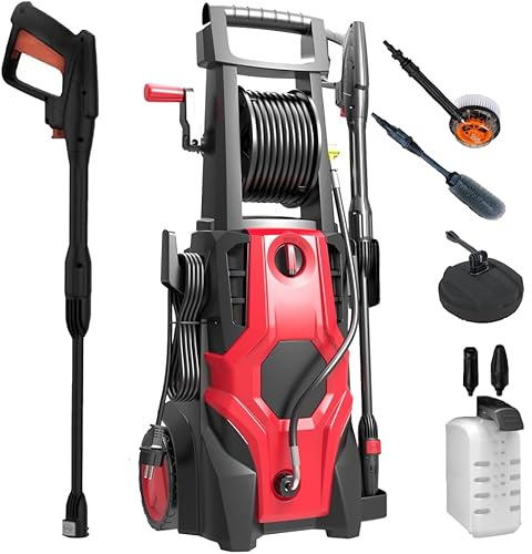 Idropulitrice Alta Pressione 180 Bar 5 In 1 2400W con Accessori Completi e Serbatoio Sapone Integrato